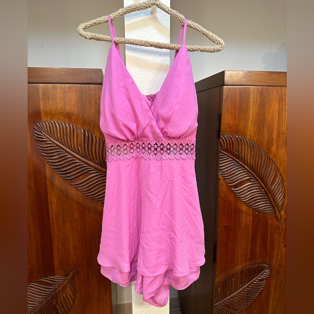 Brazilian Romper Dress Violet Lilac XS